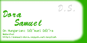 dora samuel business card